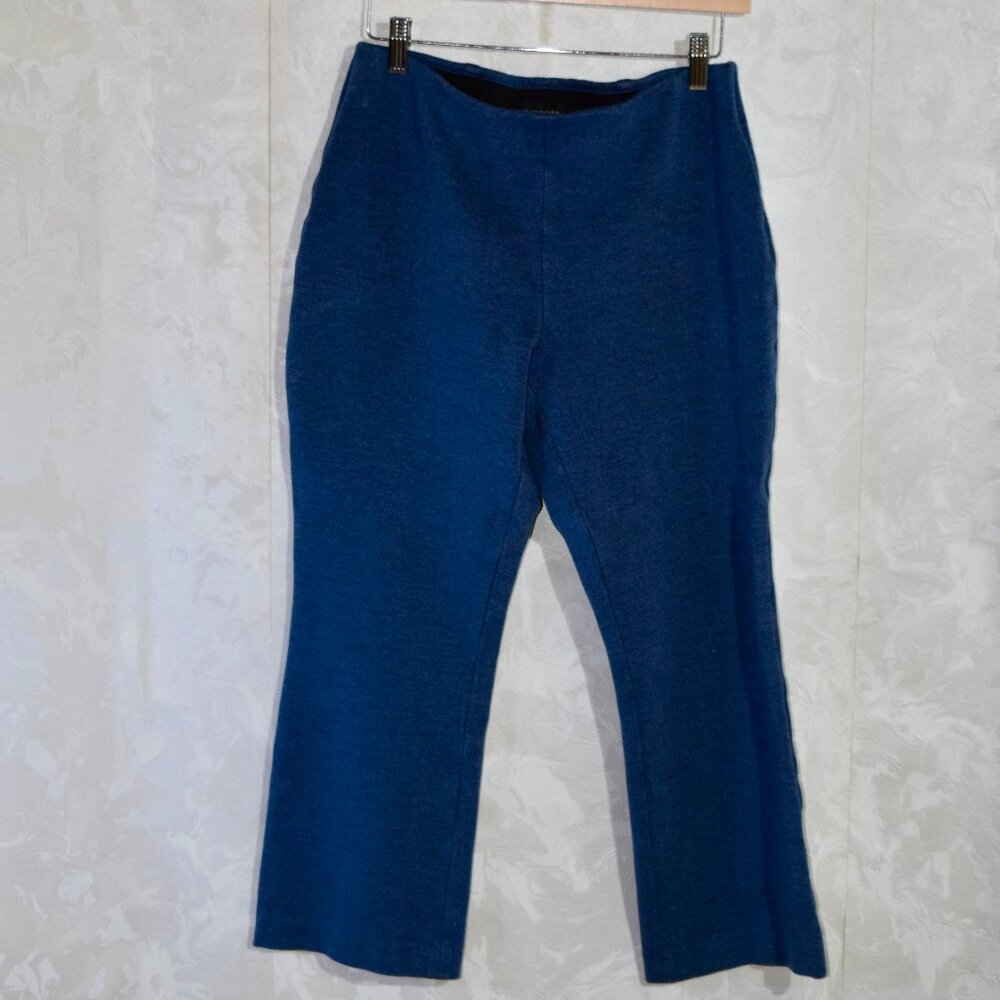 Talbots Montauk High-Rise Cropped Flare Pants Blue Size 6